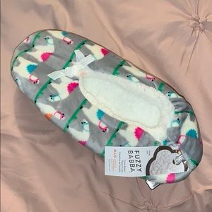 Llama Slipper Socks
